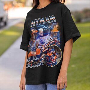Zach Hyman Shirt Vintage 90s Edmonton Oilers NHL Fan Hockey Design Retro Bootleg